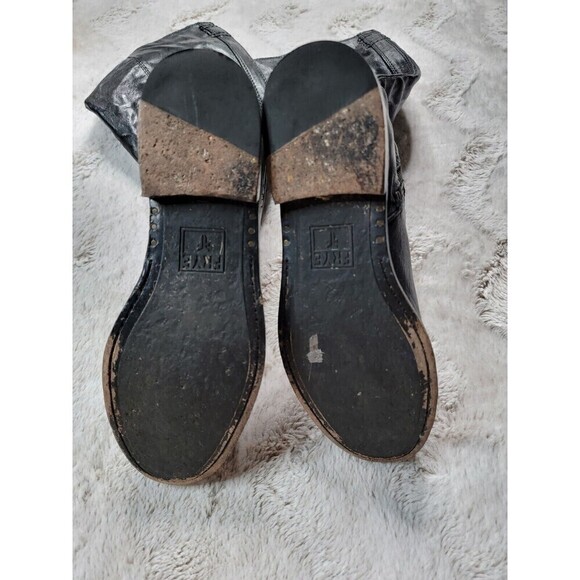 Frye Anna Inside Zip Supple Genuine Leather Worn In Look Boots Size 6.5 - Picture 9 of 13